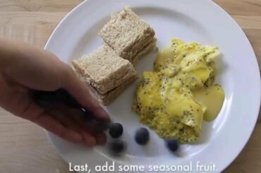 Healthy Breakfast Ideas: Perfect Scrambled Egg Recipe in Microwave + Flaxseed Nutella Sandwich