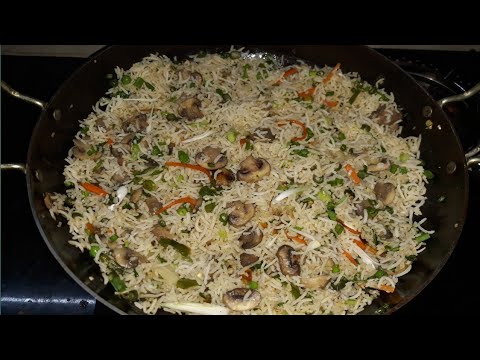 Mushroom Fried Rice | Mushroom Rice Recipe in tamil | Lunch box recipe ...