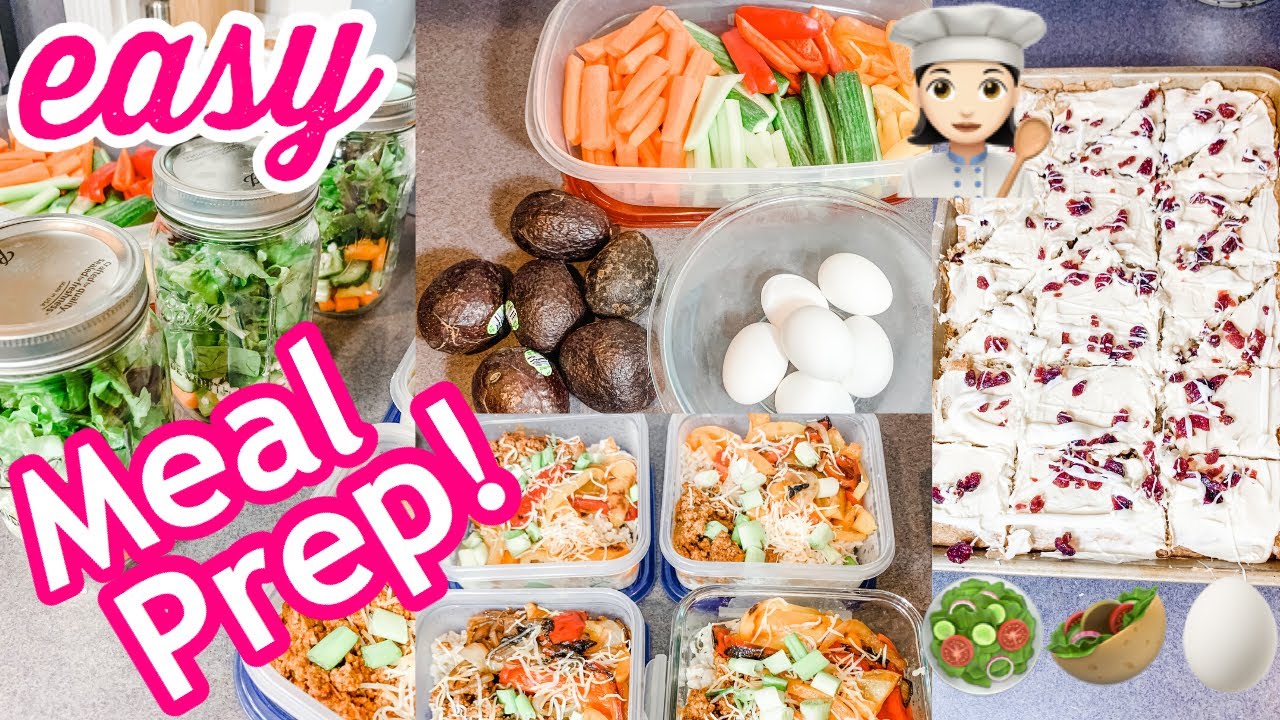 NEW YEAR'S MEAL PREP FOR THE WEEK // QUICK & HEALTHY BREAKFAST AND ...