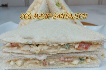 10 Minutes Breakfast Recipe | Egg Mayo Sandwich Recipe #shorts