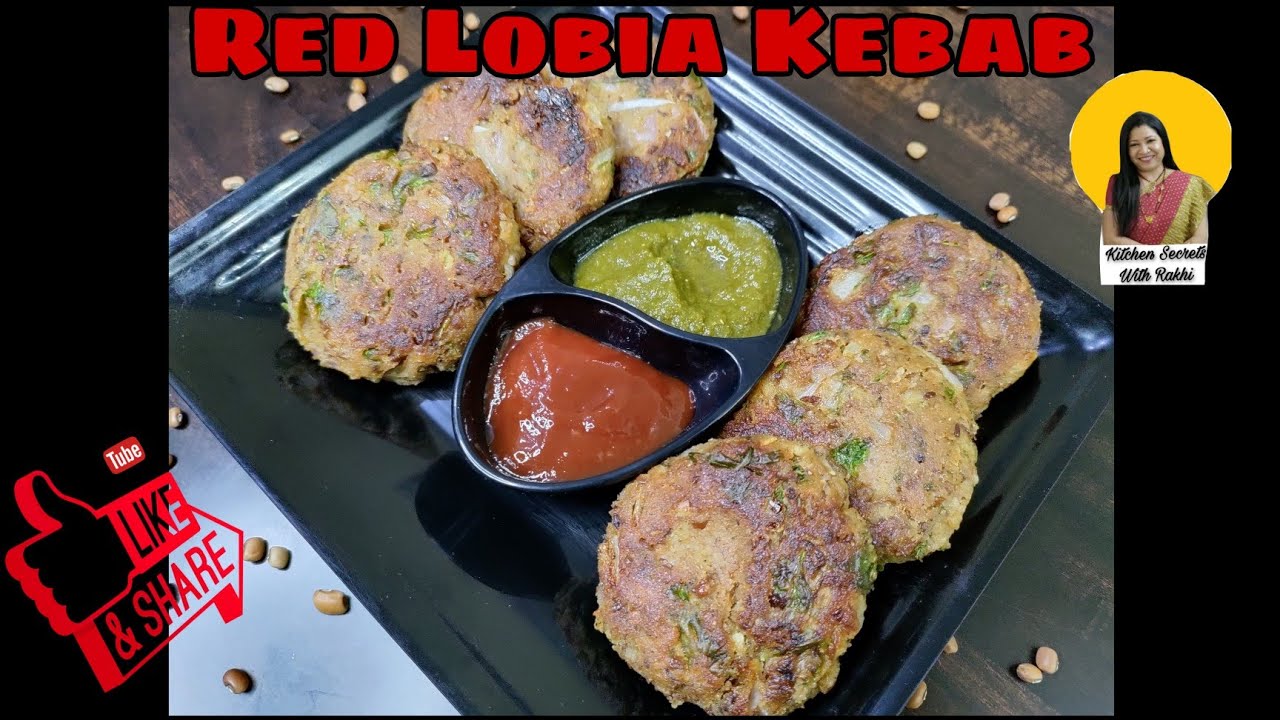 Red Lobia Kebab Healthy Kebab Recipe Healthy Snacks How To Make