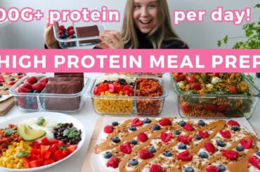 Healthy & High protein Meal Prep with Easy Recipes | 100G+ protein