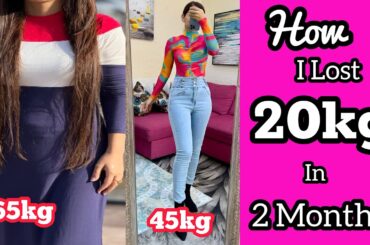 My Weight Loss Journey ~ From 65kg To 45kg | How i Lost 20 kgs At Home