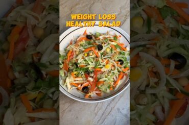 Can’t lose weight? Try this salad for dinner and lose belly fat fast!  #shorts #viral #salad